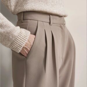 Liz Claiborne Vintage Wool Tailored Trousers | Khaki | Size 4